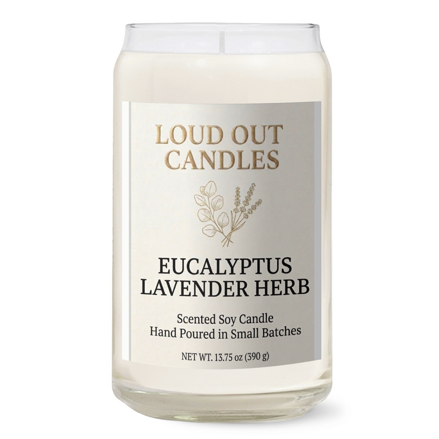 Eucalyptus Lavender Herb Soy Candle