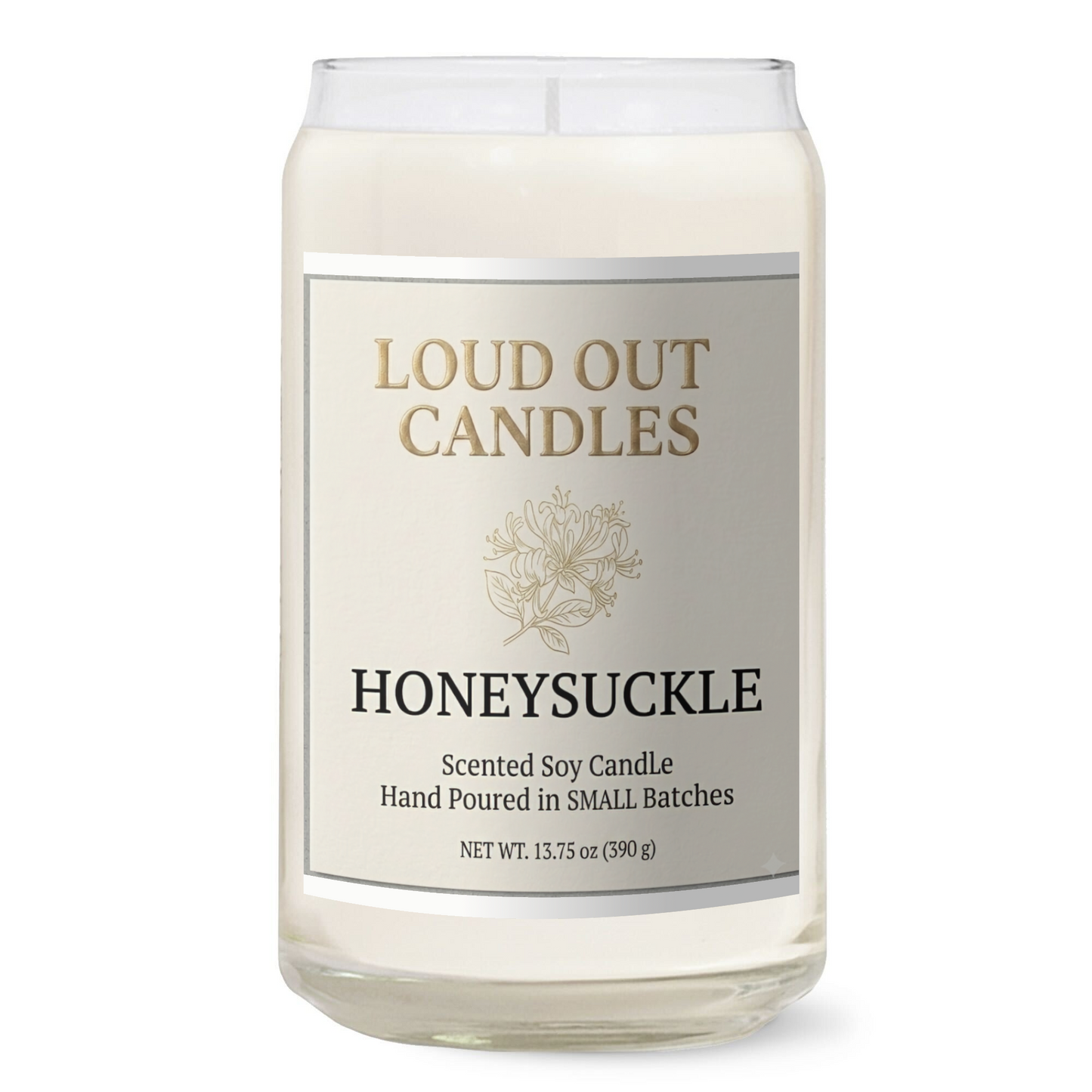 Honeysuckle Harmony Hand-Poured Soy Candle