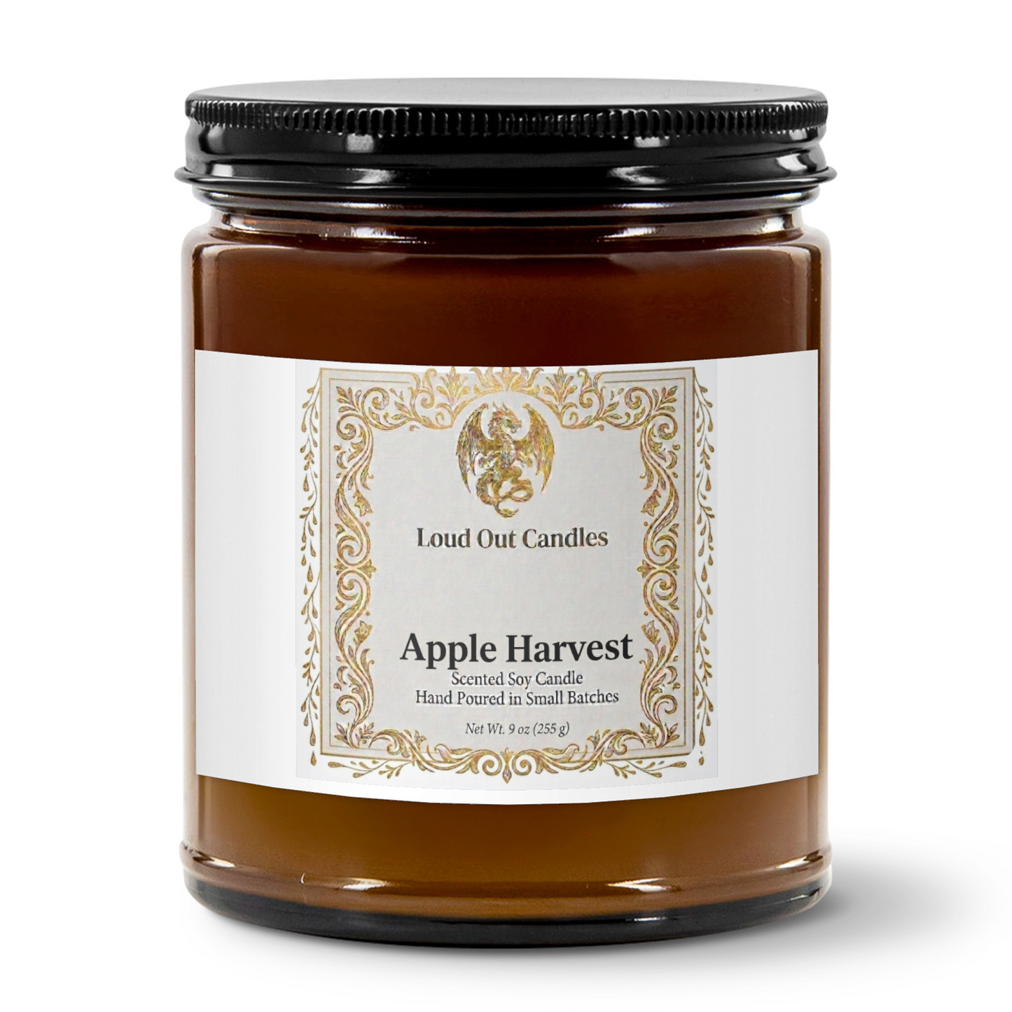 Apple Harvest Soy Candle in Amber Jar